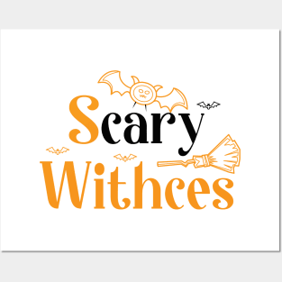 SCARY WITHCES Posters and Art